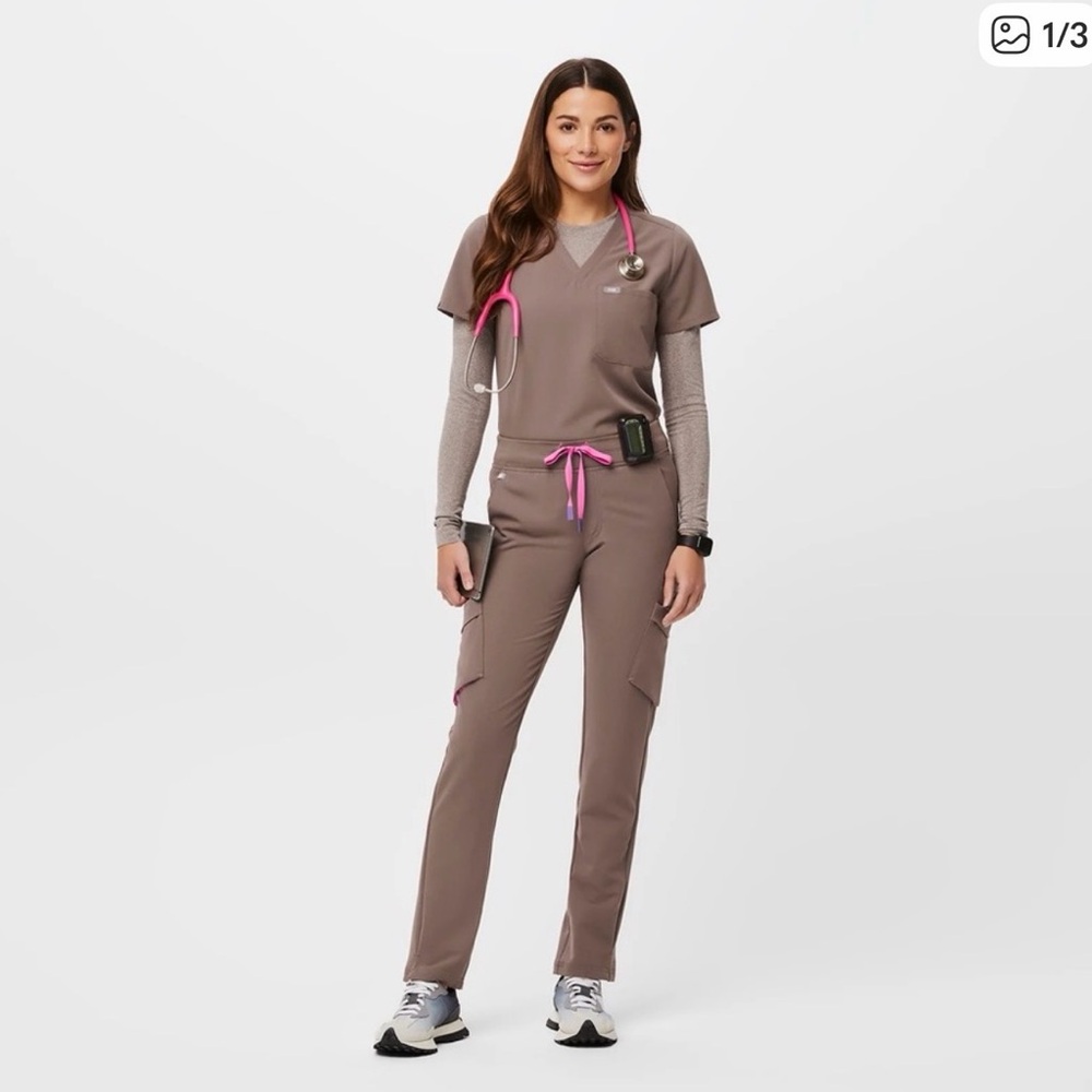 FIGS Smokey taupe women’s scrubs